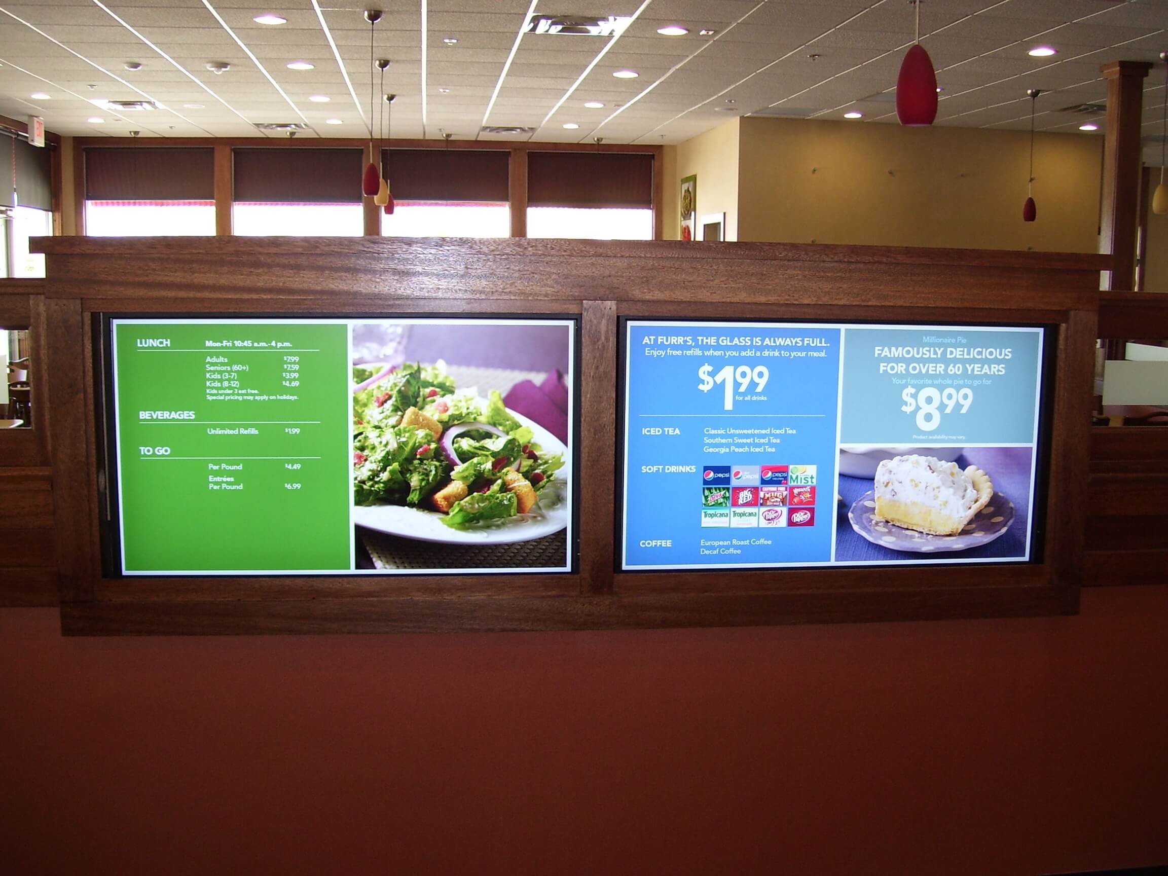 digital display menu board
